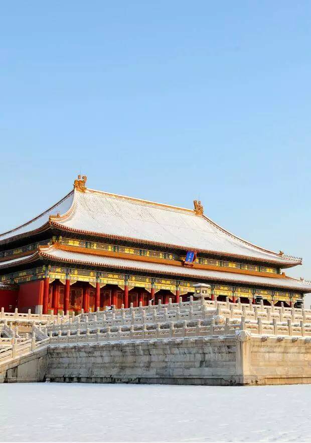 最美中国古建筑：紫禁城下雪了！