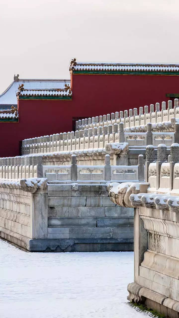 最美中国古建筑：紫禁城下雪了！