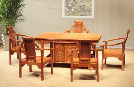 新中式实木复古茶桌