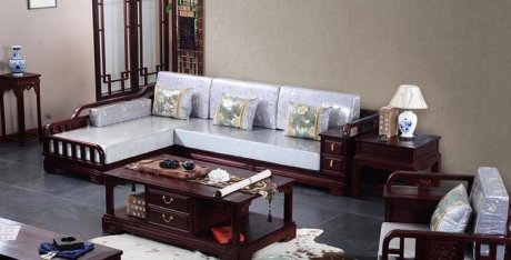 新中式实木沙发，刺猬紫檀木