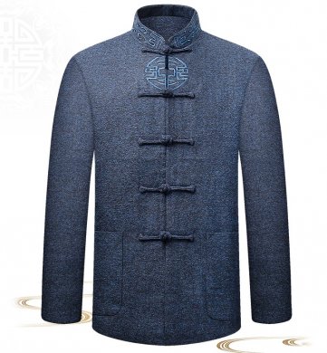 复古民国男装外套，中式唐装中老年中山装