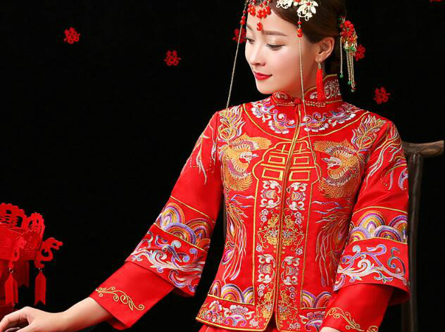 中国风秀禾服嫁衣中式婚礼礼服