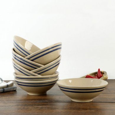 风格各异的陶瓷斗笠碗，简约大气陶瓷碗