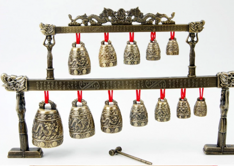 特色中国风古典仿古编钟，青铜器装饰乐器摆件