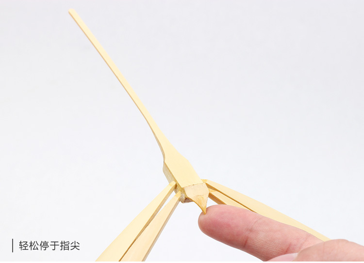 中国风纯手工竹制品平衡竹蜻蜓笔筒