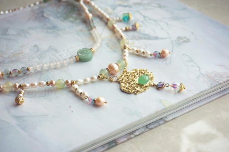 珍珠璎珞锁项圈