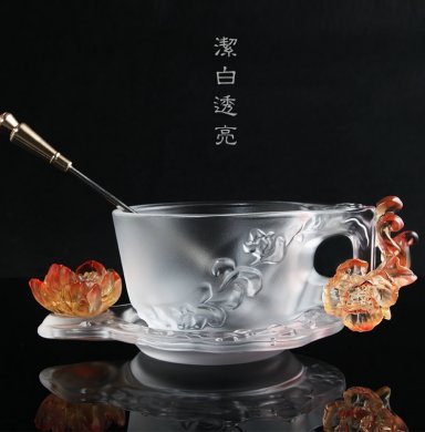 水晶琉璃茶杯 （一）