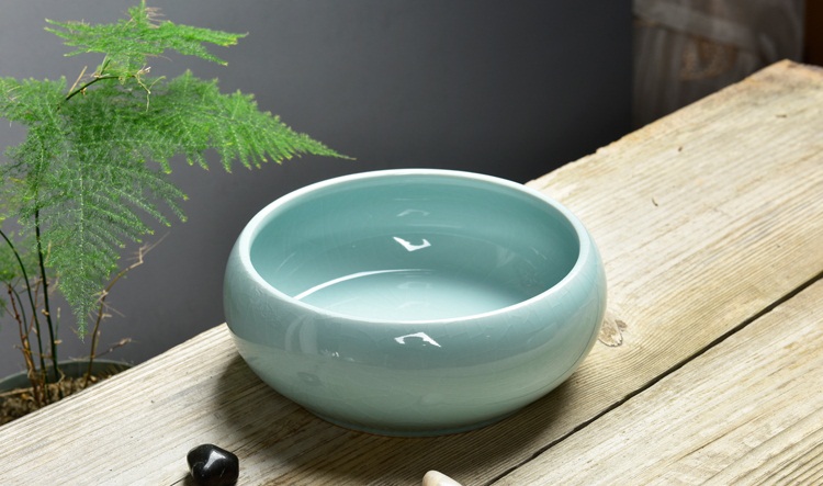 高白陶瓷茶洗水盂