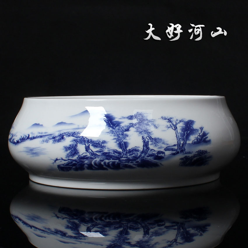 青花陶瓷水盂