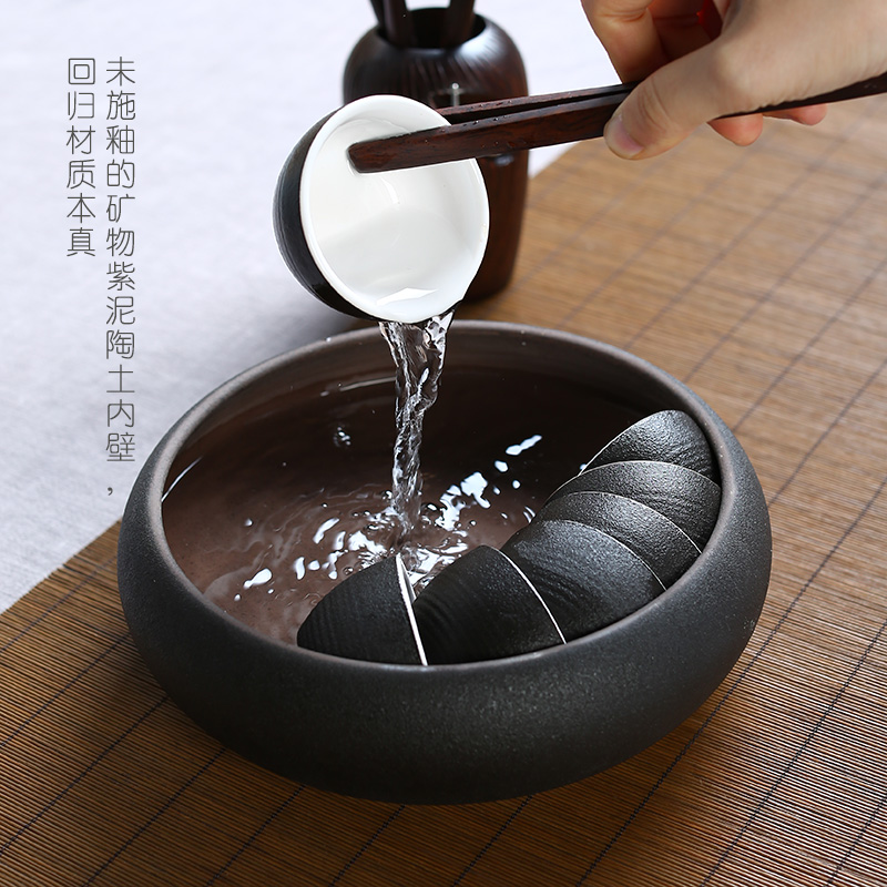 茶道黑陶水盂（一）