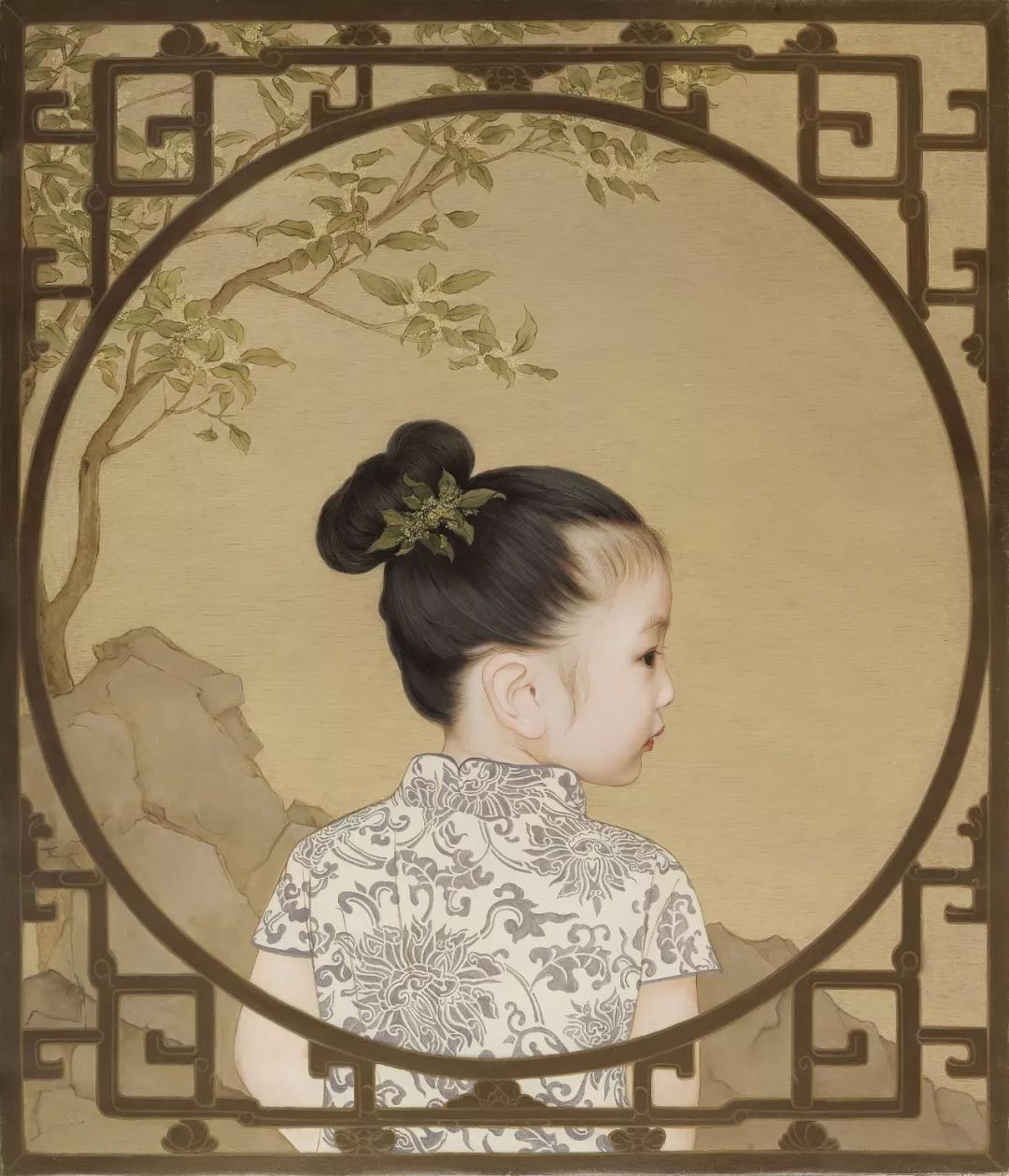 中国油画：记录超唯美的中式小仙女