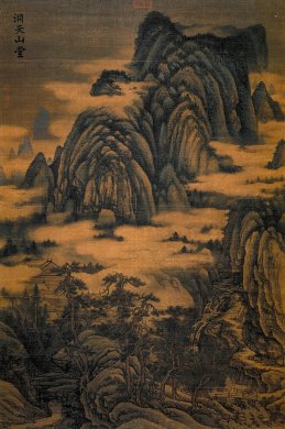 金《洞天山堂图》佚名，山水国画欣赏