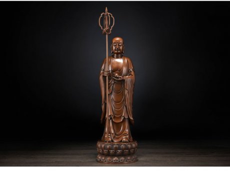 纯铜佛像摆件：九华山地藏王菩萨