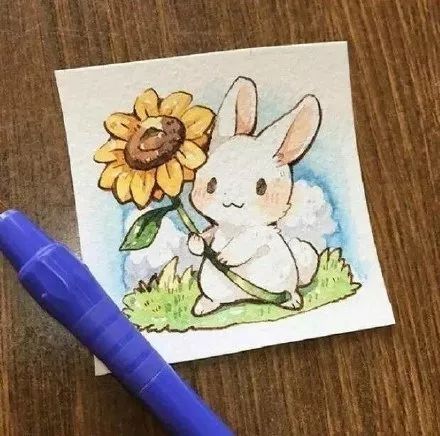 一组小兔子萌宠插画：萌萌哒真可爱！