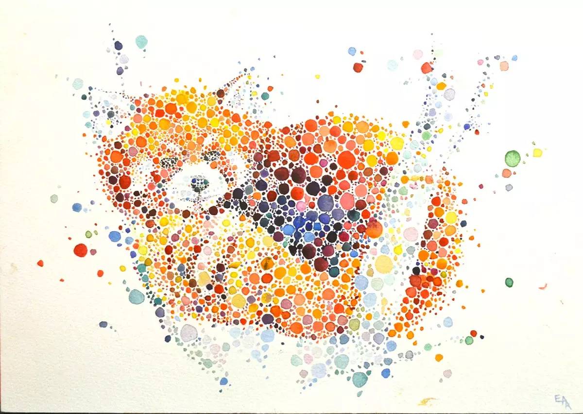 一组有趣的水彩作品：色彩斑斓的插画世界