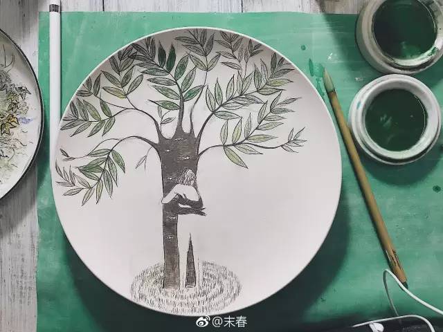 独特中国美，最美插画，肤如凝脂珠圆玉润民国